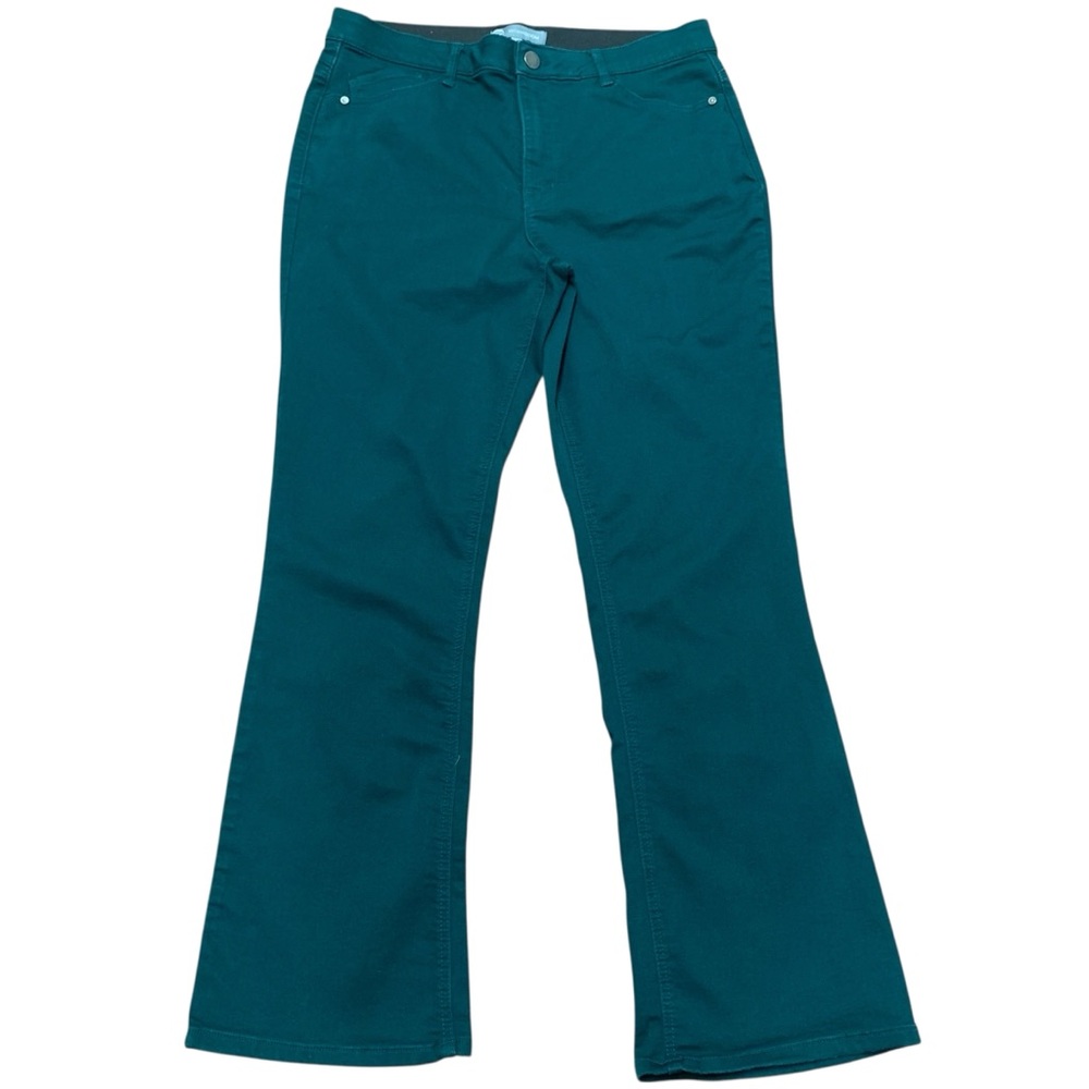 Wit & Wisdom Teal-Green Flare Wide Leg Jeans